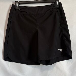 Diadora Women's Black Athletic Shorts